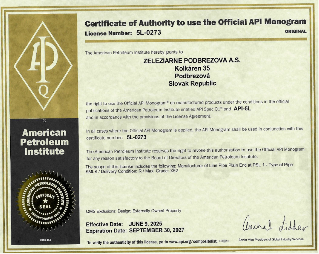 American Petroleum Institute - 5L